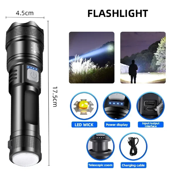Powerful P70 Led Flashlights 5000LM